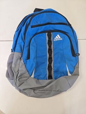USED Adidas Backpack B1610127947 04-08-16 #0127947 Blue Black